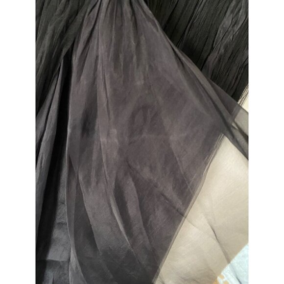 Ralph Lauren Purple Label Sylvia Tulle MaxiSkirt sz 2 black silk organza formal - Picture 6 of 17